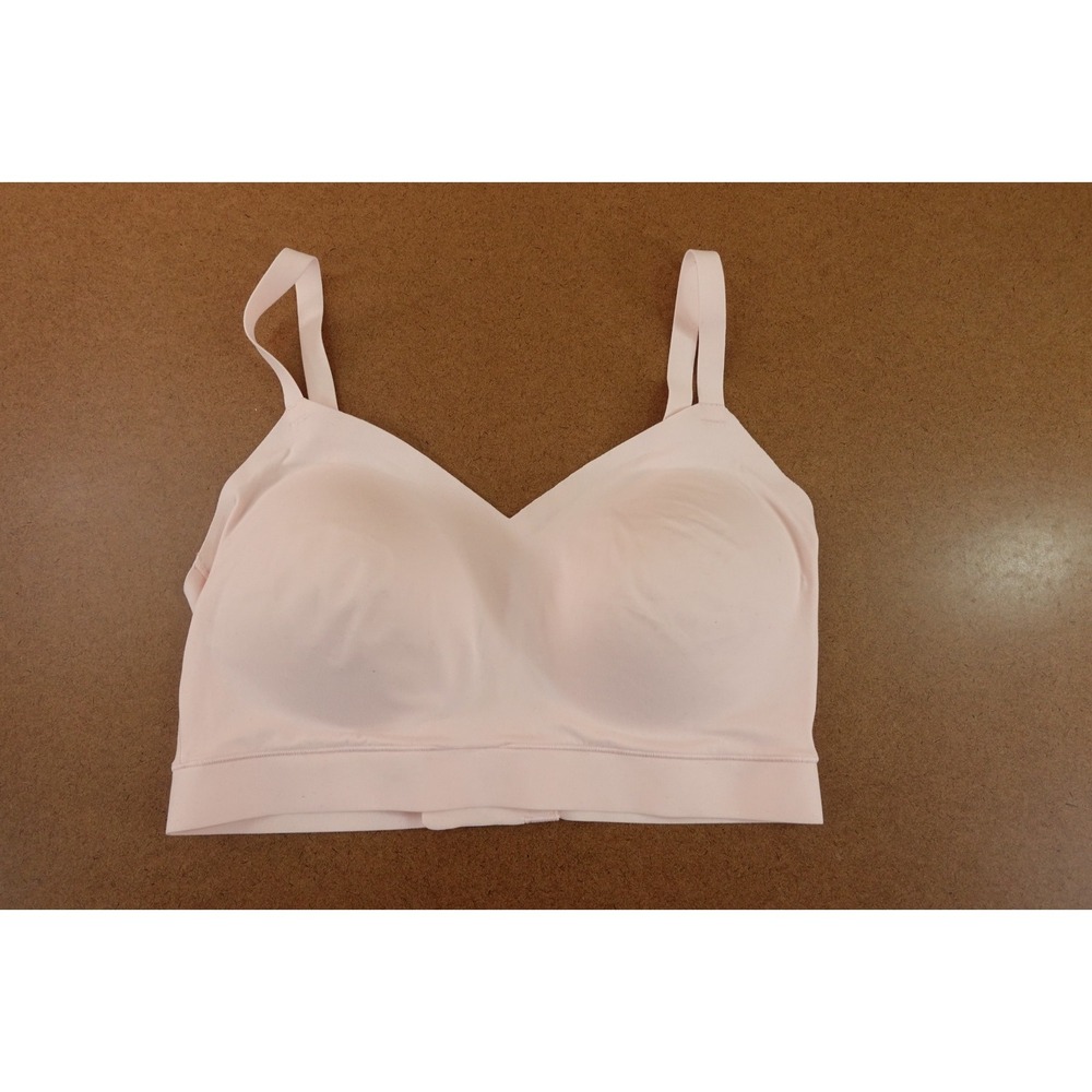 Floatley Womens Size Medium Pink Cozy Padded Comfort Wirefree Seamless Bra New